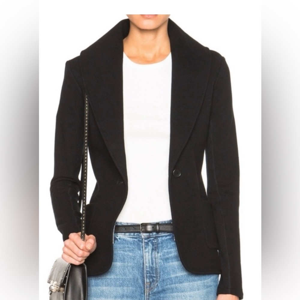 James Perse Black Knit Blazer